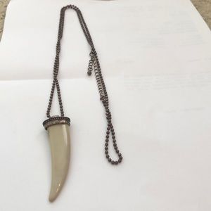 Fake animal tooth necklace